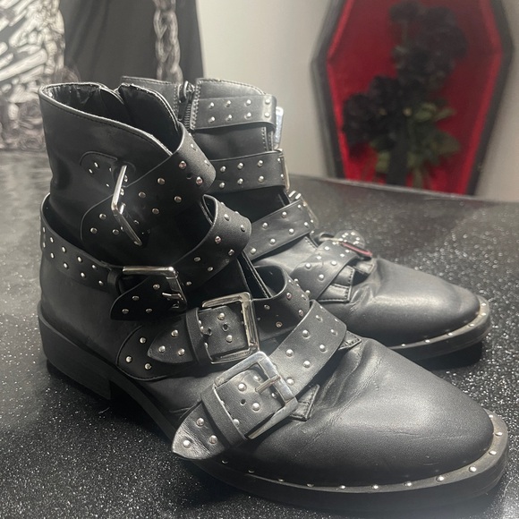 Studded Ankle Boots - Picture 2 of 3
